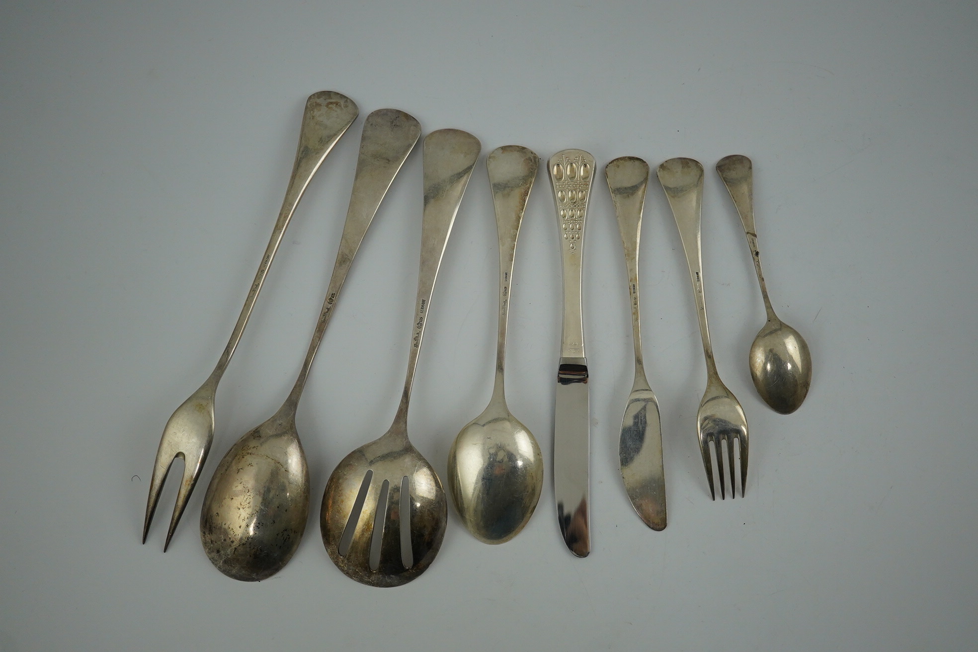 A part canteen of German Rosenthal of 925 sterling from the 